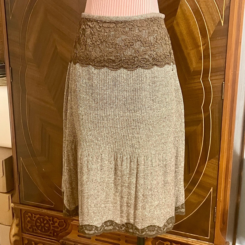 New York City Design Co Wool Skirt
